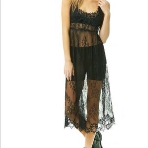 Forever 21 Sheer Lace Dress